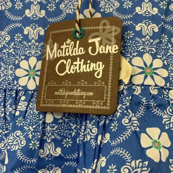 Girls Matilda Jane Simply Symmetry Tunic Size 4 Blue/White/Pink NEW WITH TAGS - Picture 6 of 10